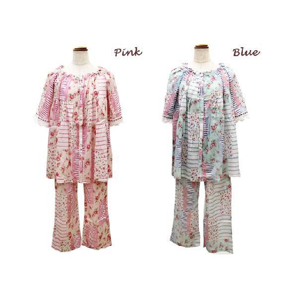 ナルエー パジャマ フルール・ド・ボーダー 13-42414 |  | 01