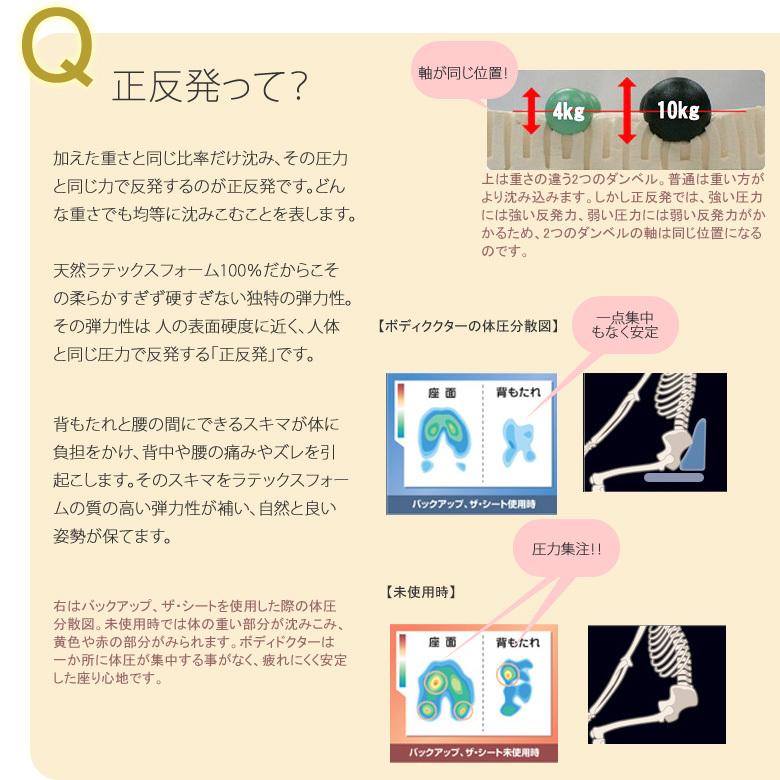 クッション 背もたれ 腰痛 敬老の日 ギフト  プレゼント  ボディドクター バックアップ 在宅ワーク 運転 保証付き 日本製 天然素材 ラテックス 背当て |  | 03