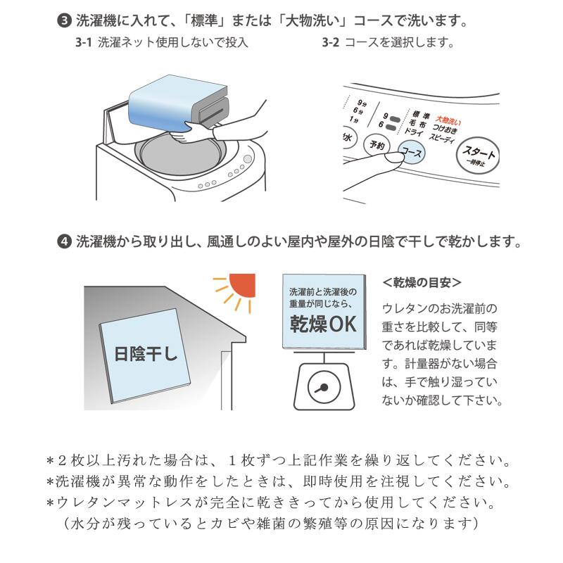 家庭用洗濯機OK 速乾 マットレス シングル 三つ折り 高反発 9cm 点で支える QIREI laundry 洗えるマットレス 防水 おねしょ 介護 ペット |  | 10