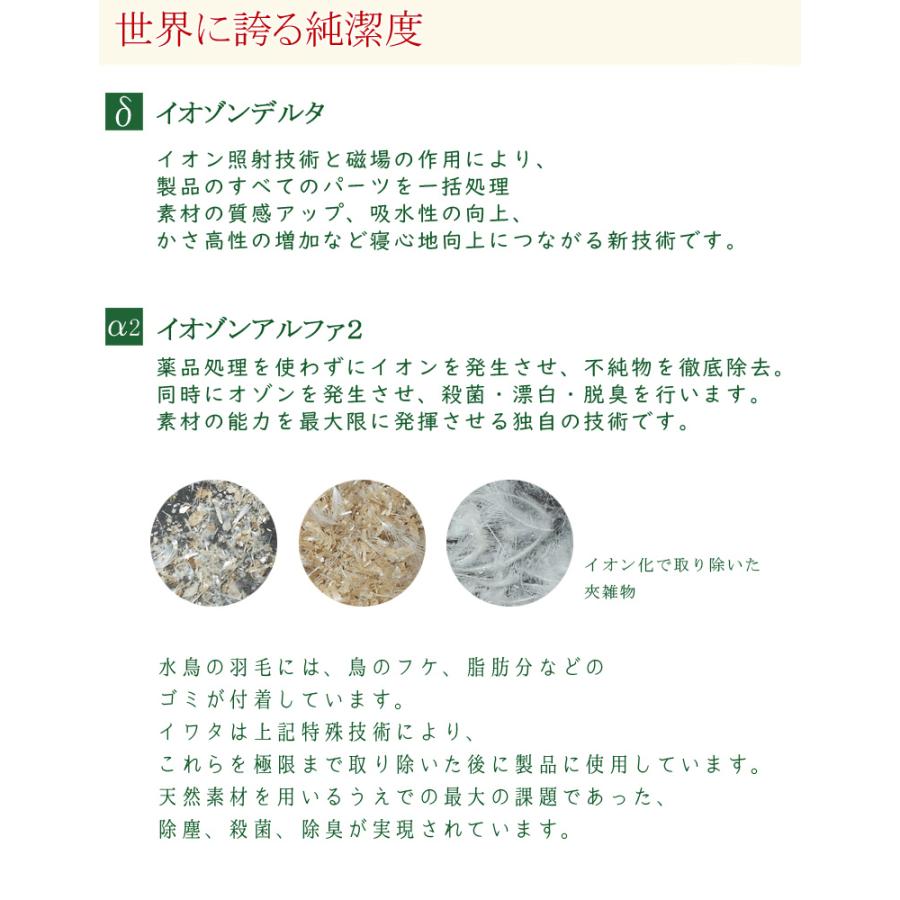 イワタ 羽毛掛け布団 クイーンロング 210×210cm ウクライナダックダウン 羽毛 掛け布団 羽根布団 羽布団 羽毛布団 iwata 岩田 |  | 04