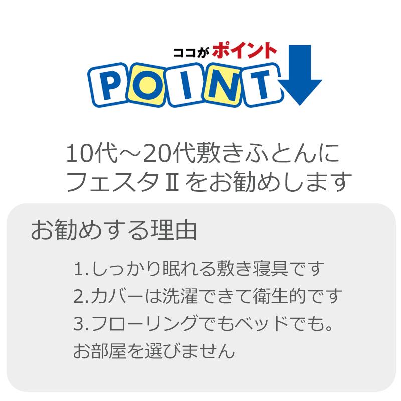 マットレス シングル 西川 高反発マットレス 三つ折り フェスタ2 FESTA2 97×200×9cm 敷き布団 ウレタン 抗菌防臭 | 西川 | 15