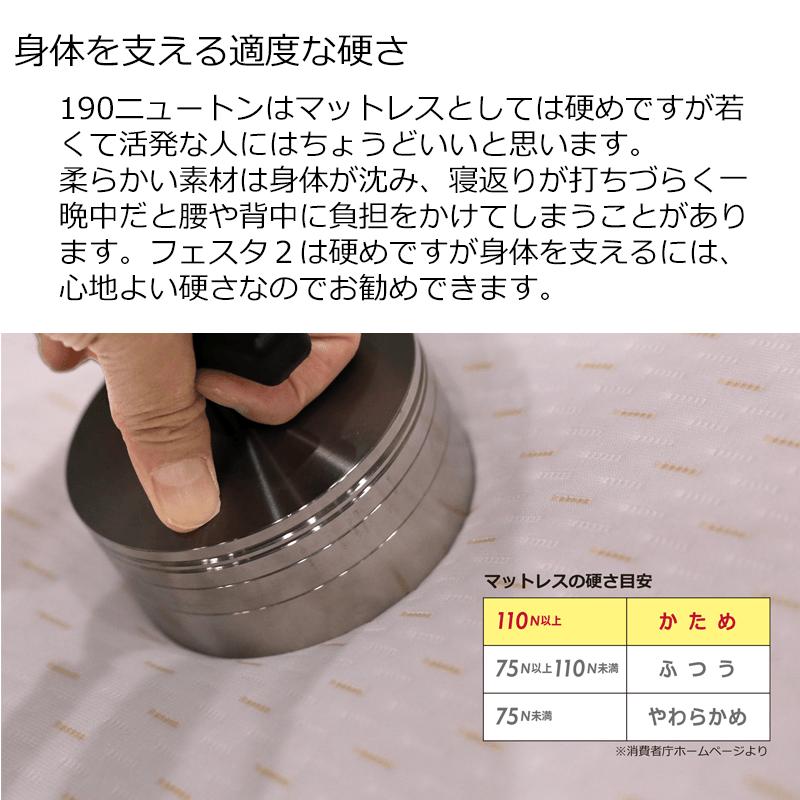 マットレス シングル 西川 高反発マットレス 三つ折り フェスタ2 FESTA2 97×200×9cm 敷き布団 ウレタン 抗菌防臭 | 西川 | 06