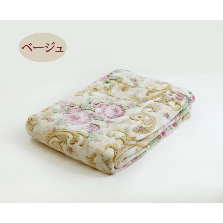 毛布 マイクロファイバー オールシーズンケット シングルサイズ 140×200cm ゲルマニウム加工 上品 花柄 高級感 軽量 薄手 |  | 05