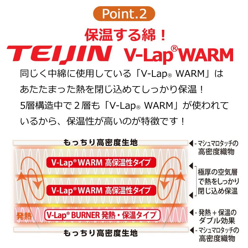 掛け布団 ダブル 190×210cm 速暖Hot あったか 洗える 軽い 発熱 保温 テイジン V-Lap ふんわり 速暖 速暖ホット 即暖 冷え性 |  | 03