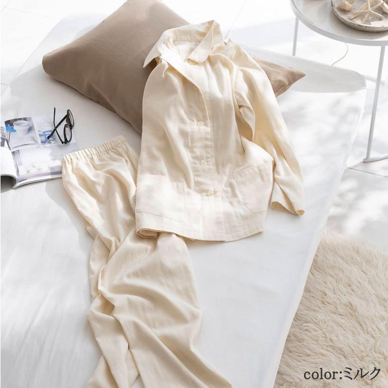 パジャマ レディース 綿100％ M L ダブルガーゼ くすみカラー シンプル ガーゼ ナチュラル 北欧 おしゃれ Fab the Home ファブザホーム |  | 10