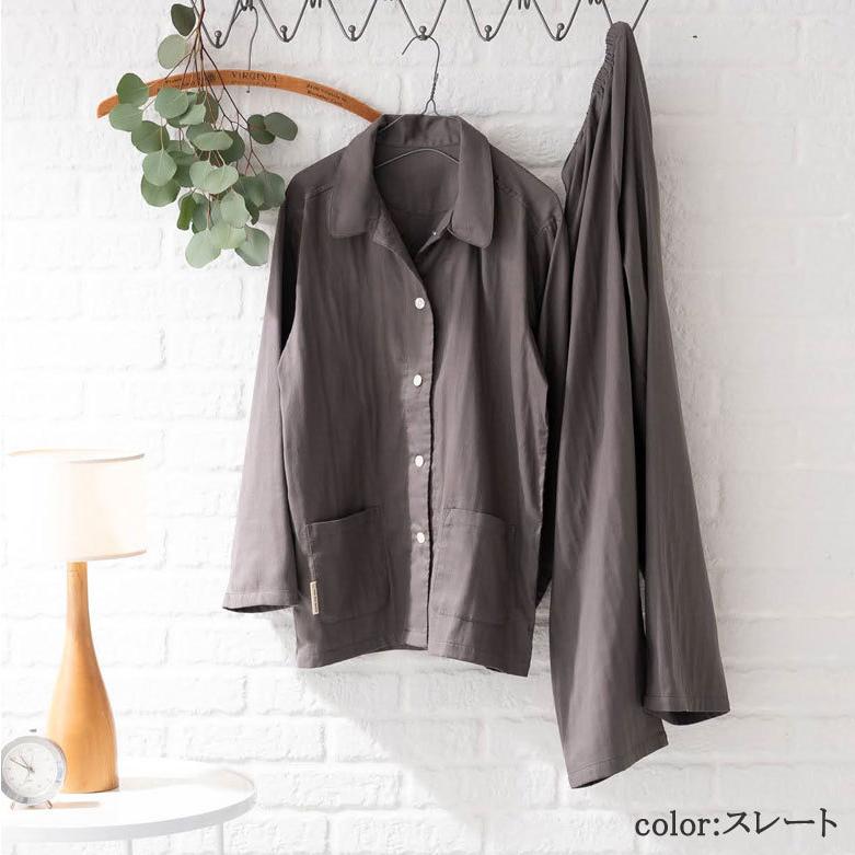 パジャマ レディース 綿100％ M L ダブルガーゼ くすみカラー シンプル ガーゼ ナチュラル 北欧 おしゃれ Fab the Home ファブザホーム |  | 12