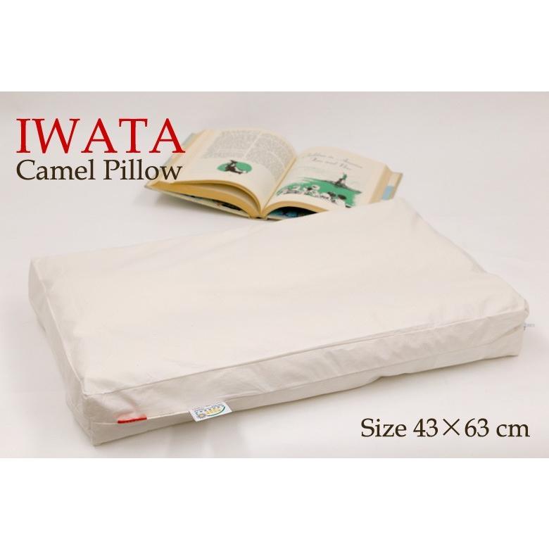 枕 イワタ キャメル枕 43×63cm 高さ5cm 高め 日本製 キャメルピロー 国産 ムレにくい 寝返り 洗える IWATA 岩田 キャメルまくら |  | 06