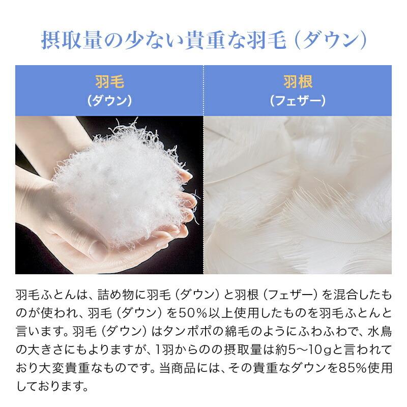 防炎羽毛掛ふとん 布団 ダブルサイズ 190x210cm 防炎加工 ホワイトダウン85% 1.7kg 安心 防炎 羽毛 掛布団 日本製 |  | 06