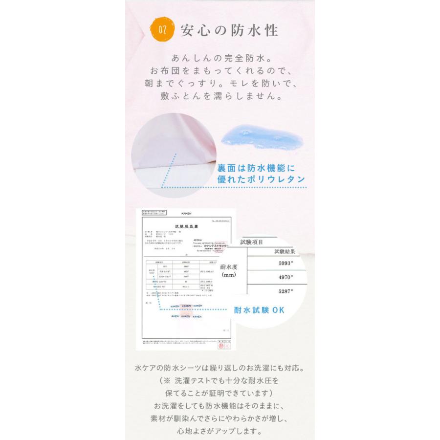 【2枚組】 水ケア 防水枕カバー 43x63cm 枕カバー 防水 防汚 タオル生地 洗える 乾燥機OK 介護 ペット 福祉 蒸れにくい ファスナー式【2枚セット】 |  | 05