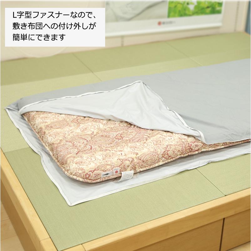 寝具の下着 敷き布団プロテクト 防水 敷き布団カバー 乾燥機OK セミダブル 127×215cm 綿100％ 防ダニ 防汚 防水シーツ 洗える 介護 おねしょ 嘔吐 鼻血 粗相 |  | 09