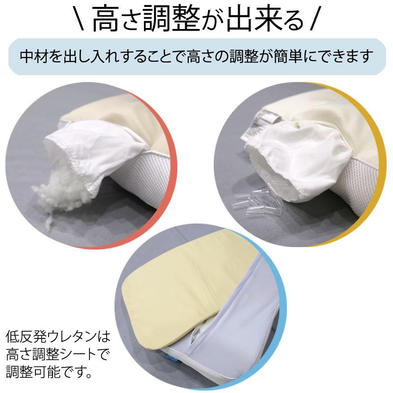 西川 枕 まくら 肩こり スリープフィットネス Lサイズ  低反発 横向き 仰向き寝 高さ調整 高さ調節 ピロー 低反発枕 ウレタン 低反発まくら | 西川 | 02