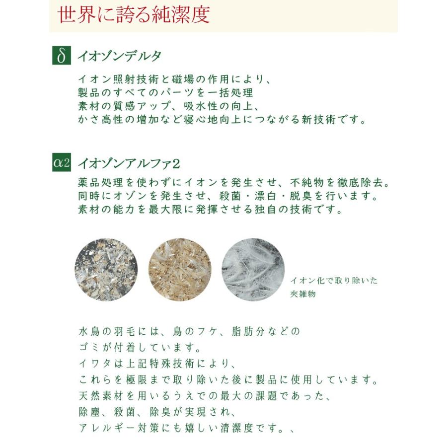 羽毛布団 羽毛掛け布団 掛け布団 イワタ セミダブルロング 170×210cm 洗える 日本製 国産 羽毛 ダウン 掛けふとん 冬 あったか iwata |  | 05