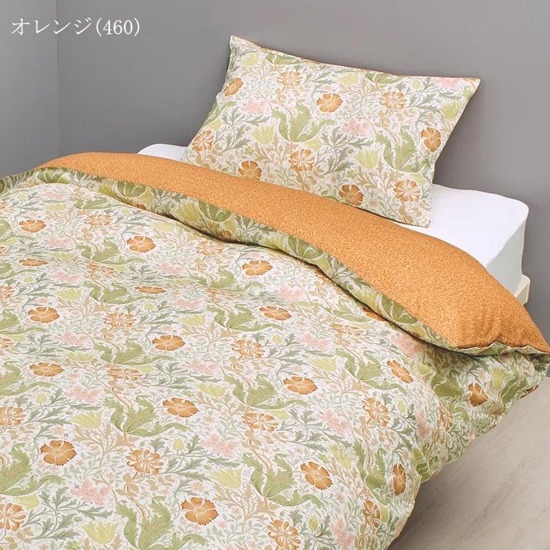 西川 掛け布団カバー シングルロング 150×210cm モリスギャラリー 綿100％ 日本製 モリス 花柄 フラワー コンプトン リバーシブル 上質 上品 可愛い 高級感 | WILLIAM MORRIS GALLERY | 07