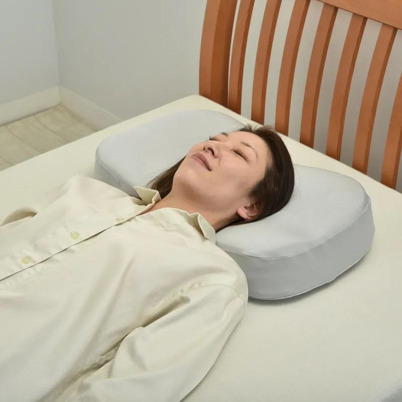枕 西川 ニューミン 頬にやさしいまくら ウレタン枕 美容 頬に優しい まくら 高さ調整 高さ調節 首のシワ予防 仰向き寝 横向き寝 ふわふわ やわらか もっちり | 西川 | 02