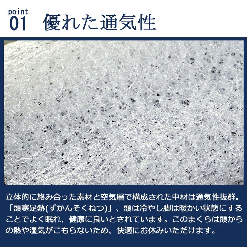 枕 蒸れない 通気性 メッシュ 樹脂 ファイバー 洗える 高さ調整 高さ調節 肩 首 まくら 仰向き 横向き 固め 硬め 空気を通す 涼しい 汗 カバー付き ムレない |  | 02