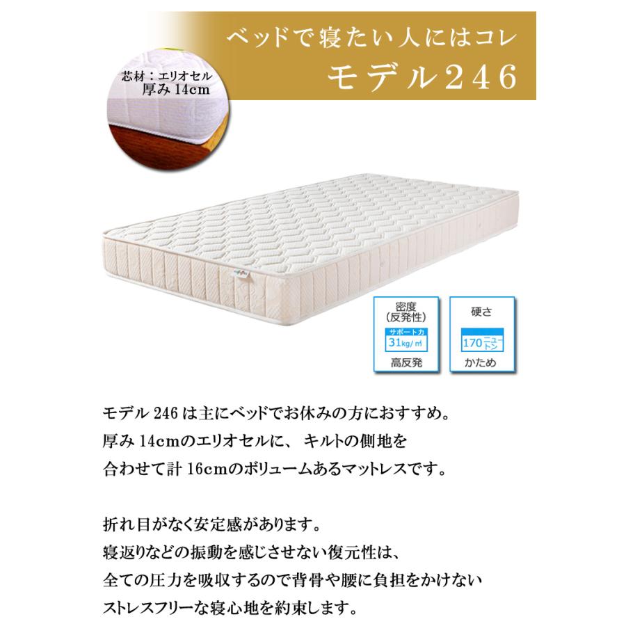 マニフレックス モデル246 シングルサイズ 高反発 マットレス ウレタン ベッドマットレス 正規販売店 長期保証 ウレタンマットレス ベッドマット_4
