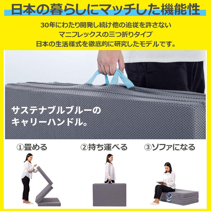 magniflex（マニフレックス） マットレス セミシングル 三つ折り