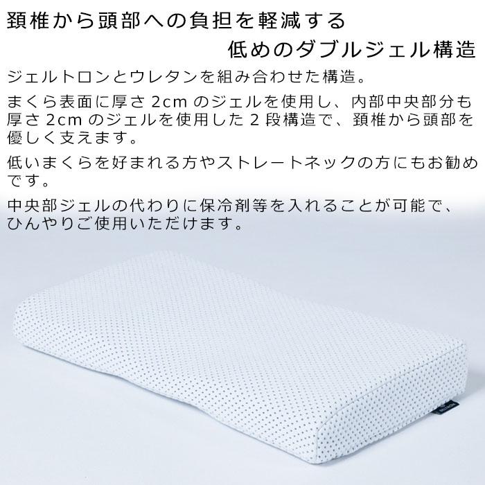 枕 ジェルトロン ピロー スーパーLOW α アルファ 低め 約60×32×4.5