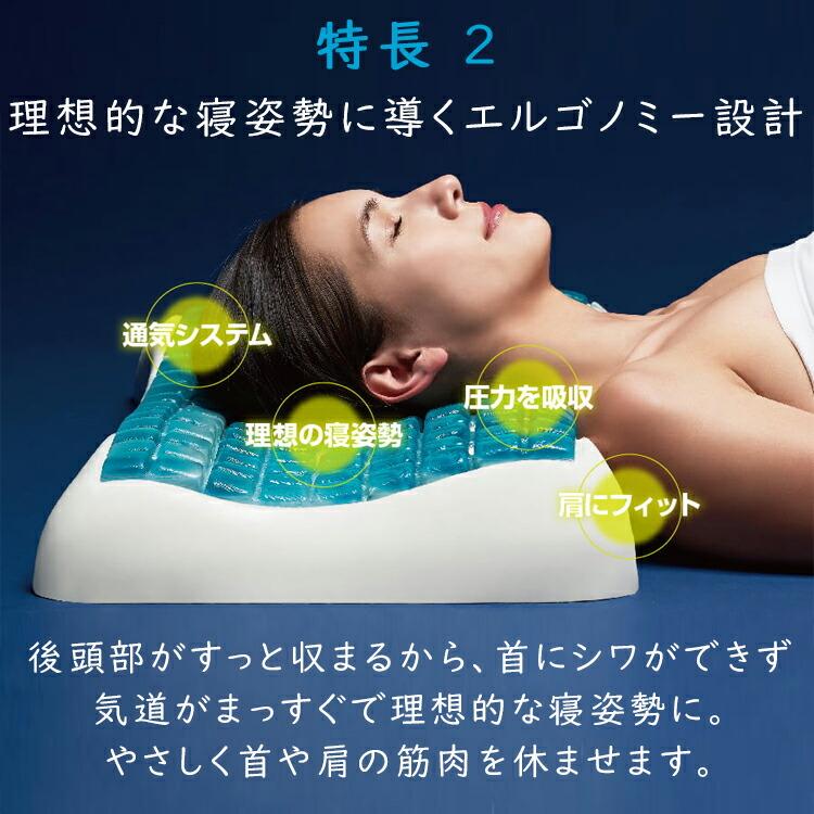 Technogel/テクノジェル 枕カバーつき 送料込 【公式通販】