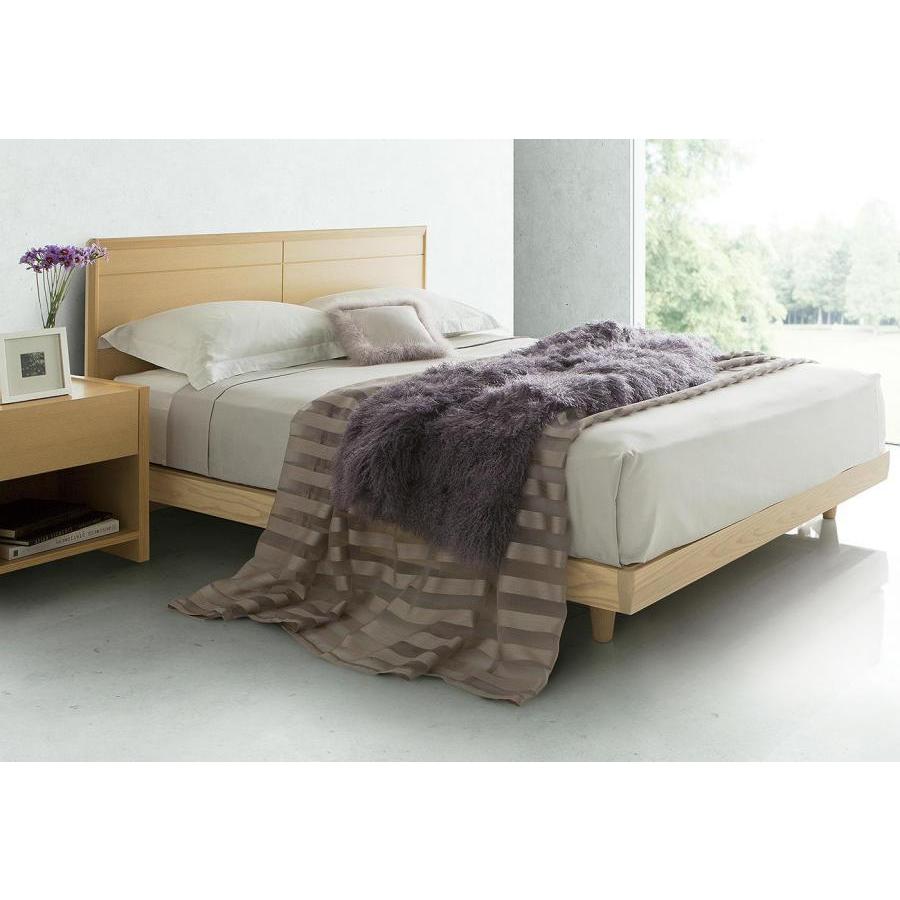 アスペン2 ベッドフレーム ST(ステーション) ナチュラル ダークブラウン ダブルワイド DWサイズ シーリー 日本製 送料組立設置無料 アッシュ無垢 環境基準 F4 | Sealy | 05