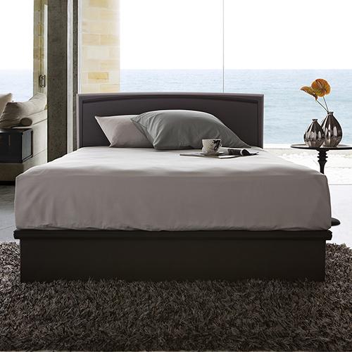 アティック2 ベッドフレーム N(ノーマル) ダブルワイド DWサイズ シーリー 日本製 配送組立設置無料 ゆるやかなカーブ ポプラ無垢 アッシュ突板 | Sealy | 03