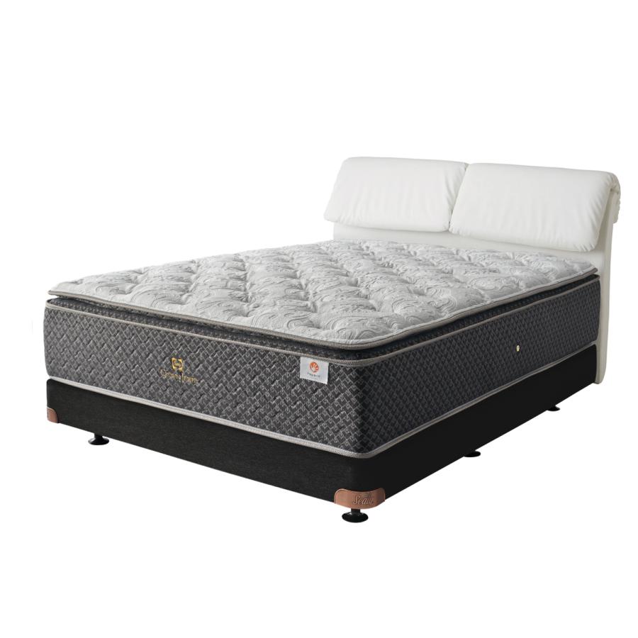 ブロンクスII ベッドフレーム DC ダブルクッション 脚 ホワイト ブラック セミダブル SDサイズ Sealy シーリー 日本製 送料無料 革張り 受注生産 | Sealy | 02