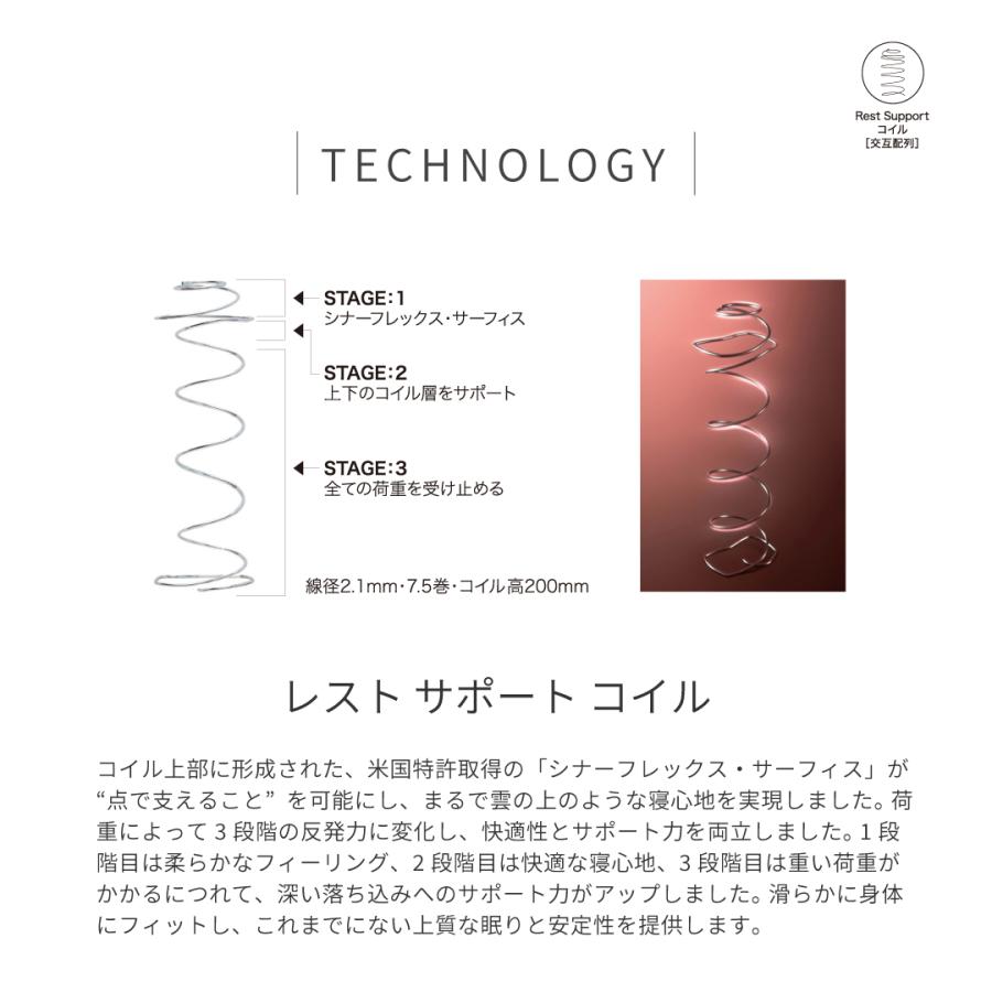 マットレス エメラルド4 クラウンジュエル セミダブル SDサイズ シーリー 日本製 送料無料 高さ35cm 腰部補強 ポリジン加工 抗菌防臭 ピロートップ仕様 | Sealy | 07