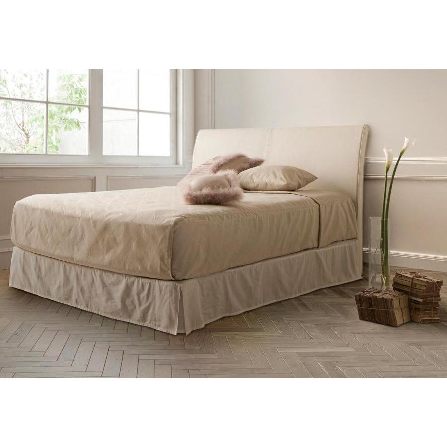 レッチェ ベッドフレーム DC(ダブルクッション 脚タイプ) ブラック ホワイト ダブル Dサイズ Sealy シーリー 日本製 送料無料 革張り | Sealy | 05