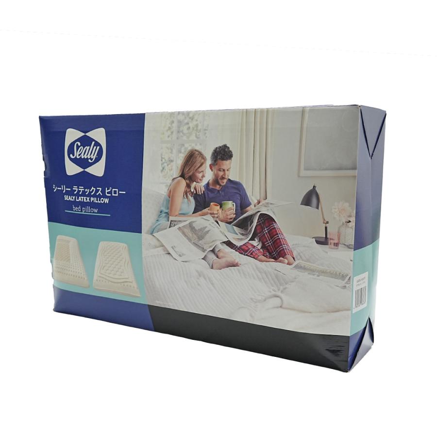 枕 コンベックスソフト ピロー ラテックス 反発力 柔軟性 もちもち 柔らか 68x43x14cm 抗菌ピローケース付き 通気性 | Sealy | 02