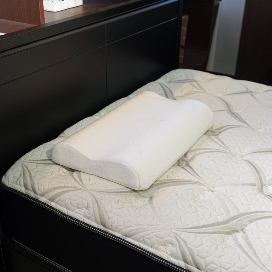 枕 エルゴノミック ピロー ラテックス 横向き寝 選べる高さ 60x 39x10cm 専用抗菌ピローケース付き マルチエアホール | Sealy | 01