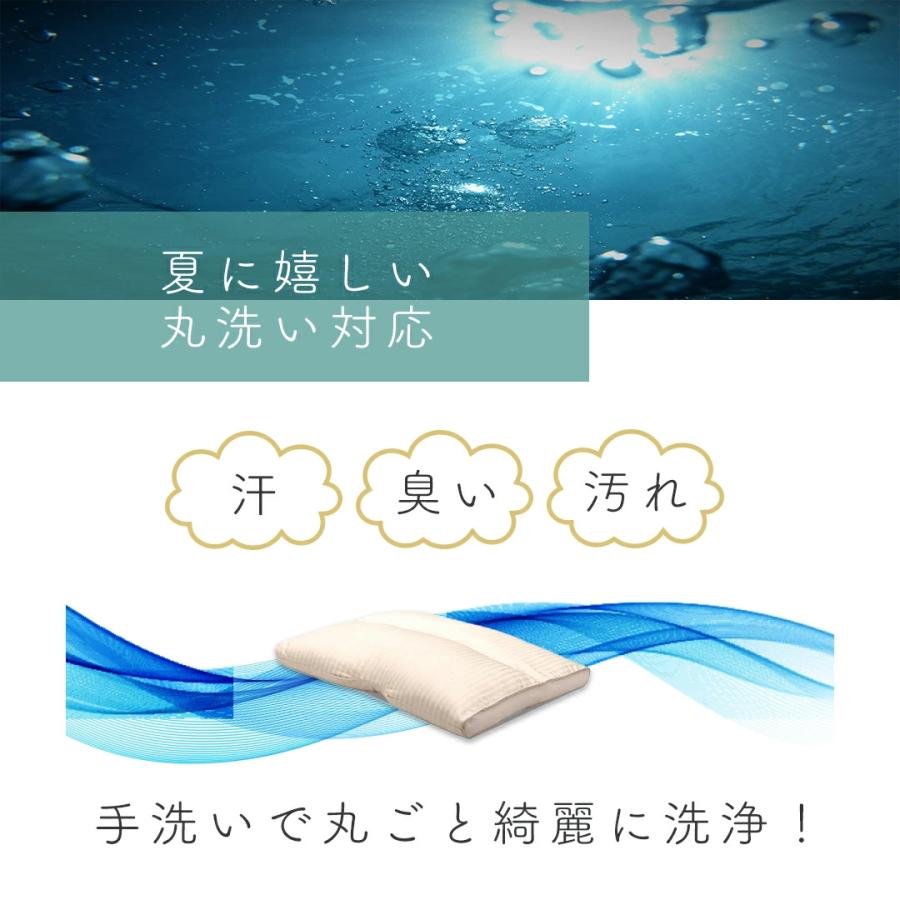 枕 ソロテックスピロー40/60 へたりにくい 形態回復 耐久性 通気性 60 x42x4/6cm ウォッシャブル対応 手洗い 柔らかめ 洗濯できる｜sleepselect｜06