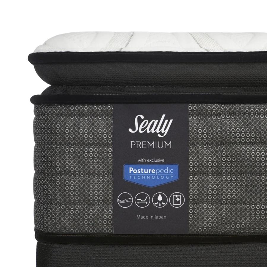 ポケットコイルマットレス プレミアムEPT2 マットレス レスポンス セミダブル SDサイズ シーリー 日本製 送料無料 腰部補強 ユーロピロートップ | Sealy | 02