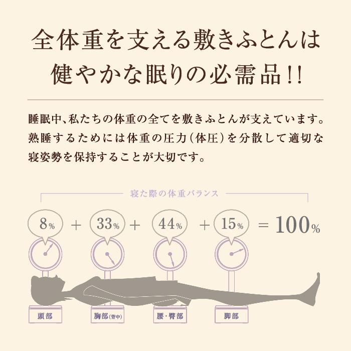 西川 東京西川 マットレス Body Pillow Premium セミダブル かため ハード ウレタンマットレス 高反発マットレス ３つ折りマットレス 寝具 体圧分散の画像