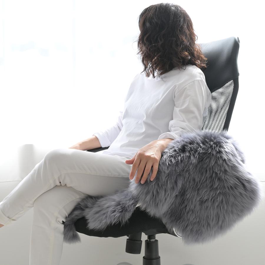 【美品未使用】ムートンラグ 60×90cm 本革 天然高級ムートン スリープテイラー ムートンラグ ラグ 高級天然 本革 60×90cm