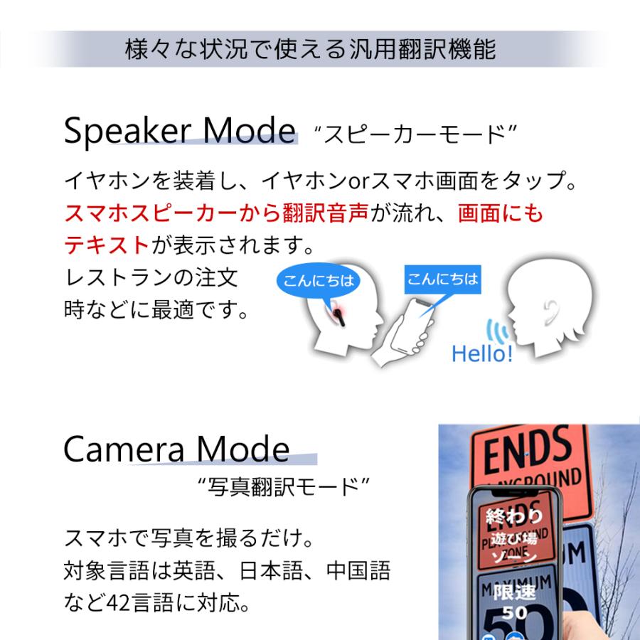 ランキング1位 Wooask M6 PLUS イヤホン型 AI翻訳機（オフライン版