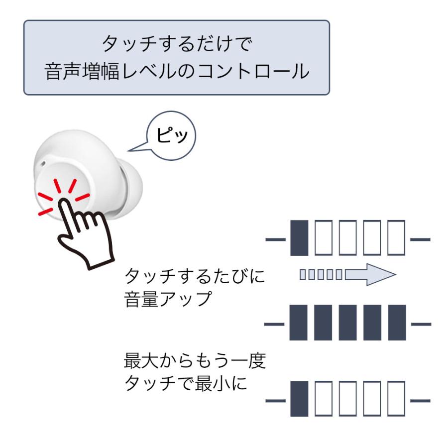 集音器内蔵 ワイヤレスイヤホン ワイヤレス イヤホン KIKOE Ear 高齢者 どこでも聞こえる 軽量 軽い コンパクト |  | 09
