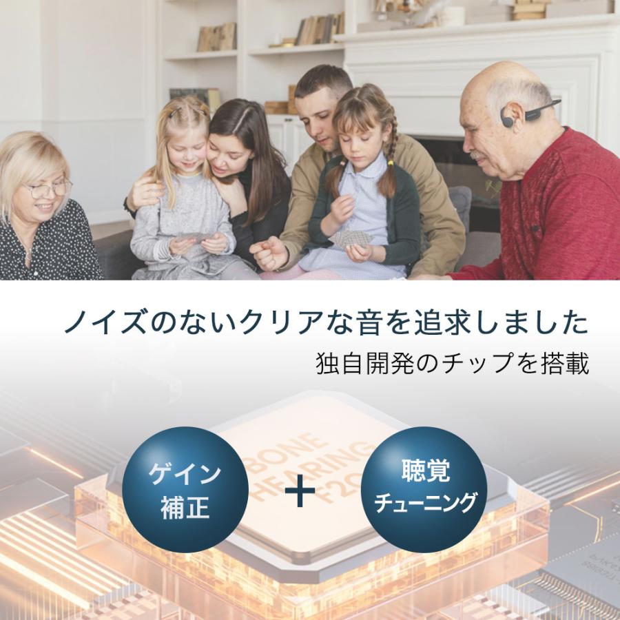 【ファーストデー 5%OFFクーポン配布中】集音器 骨伝導 ヘッドホン コードレス 充電式 内蔵 キコエボーン エア KIKOE Bone Air 敬老の日 高齢者 |  | 09