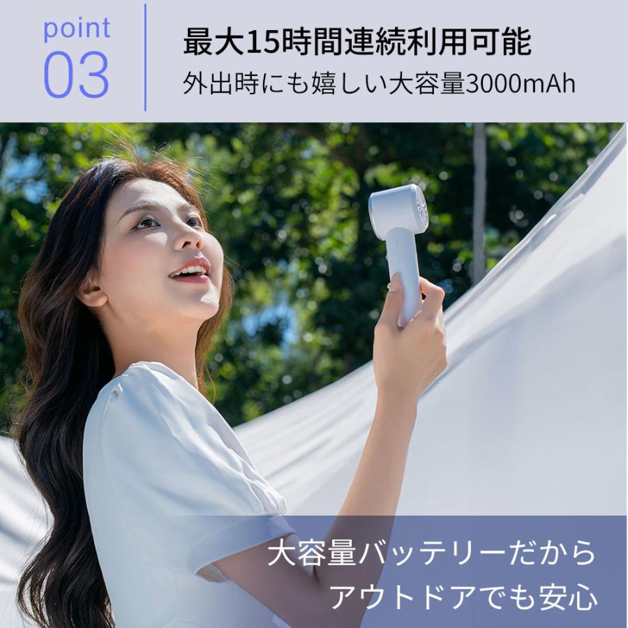 ハンディファン 携帯 母の日 ギフト 小型 扇風機 手持ち コンパクト 冷却プレート 首掛け 冷感グッズ 100段階風量 ペルチェ ハンディ ファン |  | 08