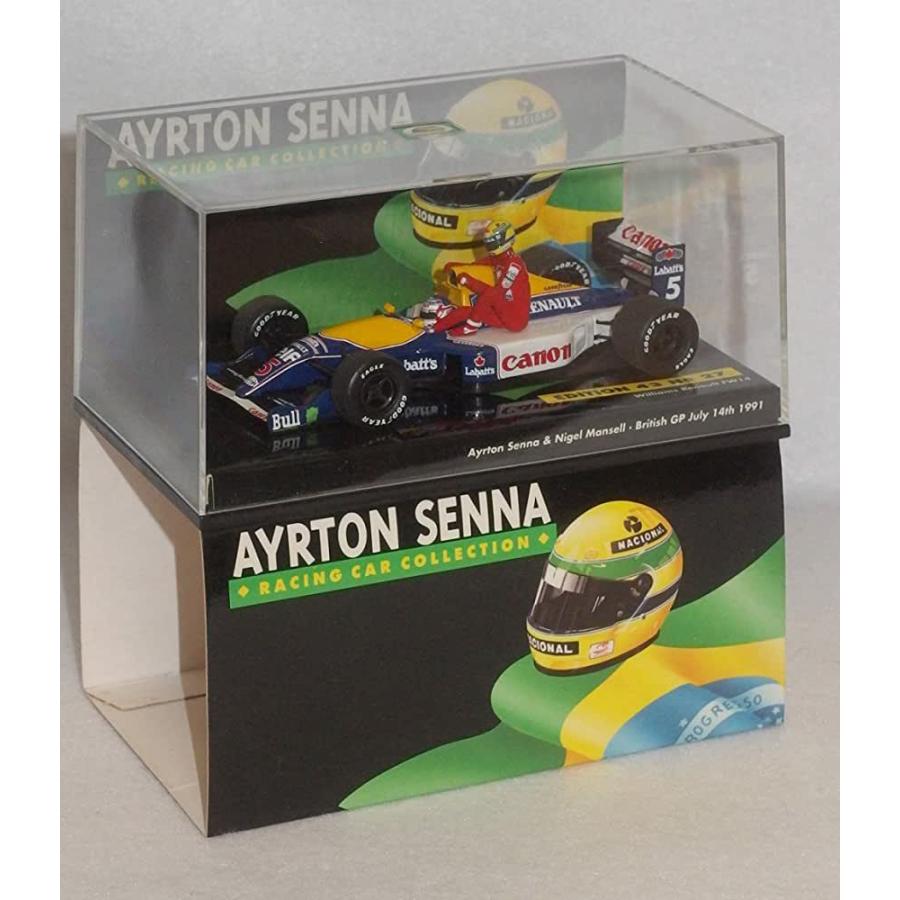 1/43 ミニチャンプス Ayrton Senna Racing Car Collection Williams Renault FW14  Ayrton Senna & Nigel Mansell British GP 1991 Edition43 No.27 54091430 :
