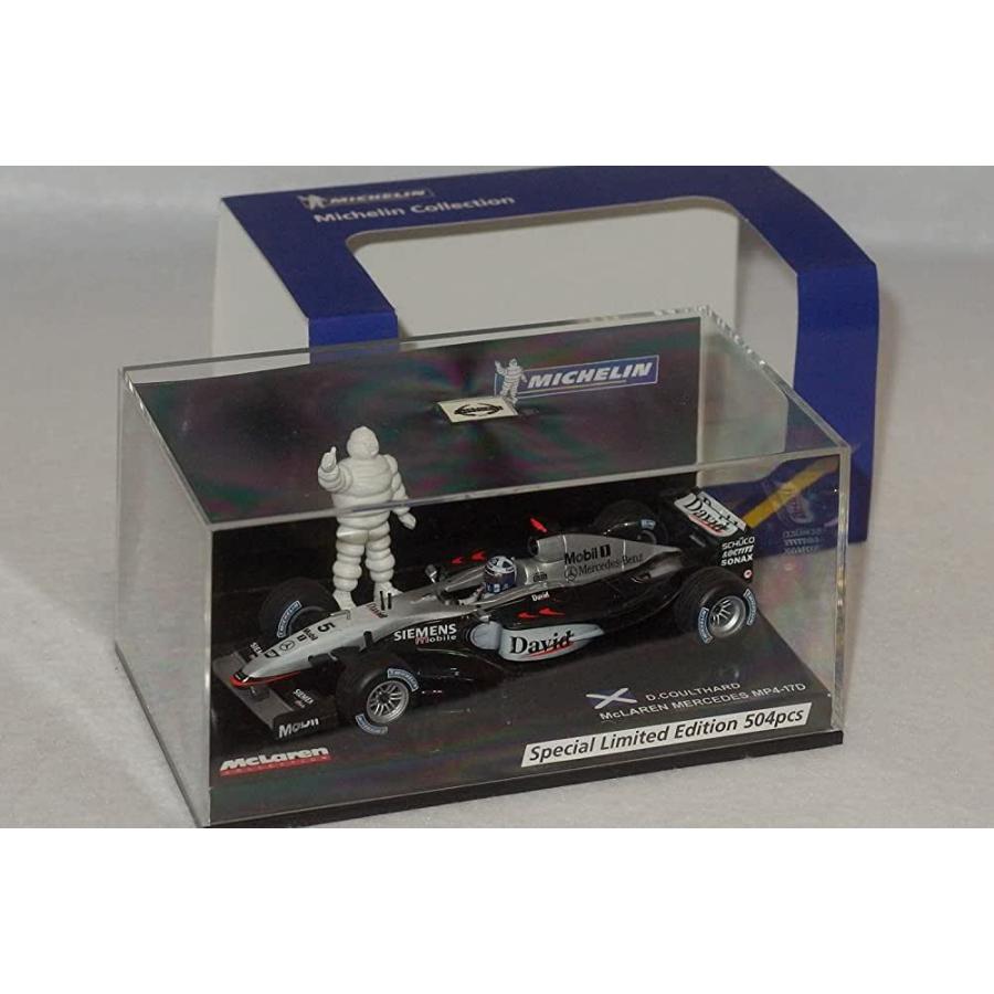 1/43 MINICHAMPS ミニチャンプス Michelin Collection McLAREN MERCEDES MP4-17D #5 D.COULTHARD ビバンダム立ち右手上げ ミシュラン マクラーレン メルセデス