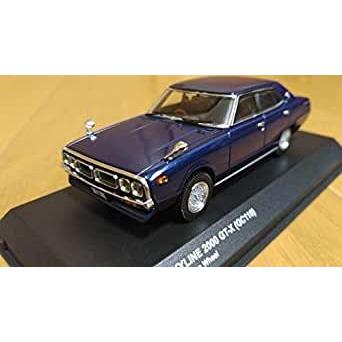 京商 日産 スカイライン SKYLINE 2000 GT-X GC110 ヨンメリ オプションホイール ブルーメタリック 1/43 絶版 レア