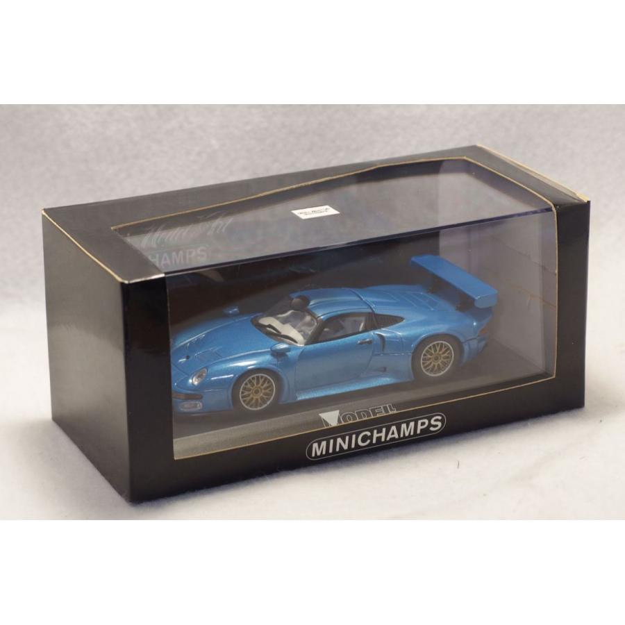 FAHRZEUG特注 1/43 MINICHAMPS ミニチャンプス ポルシェ Porsche 911 GT1 Blue PMA