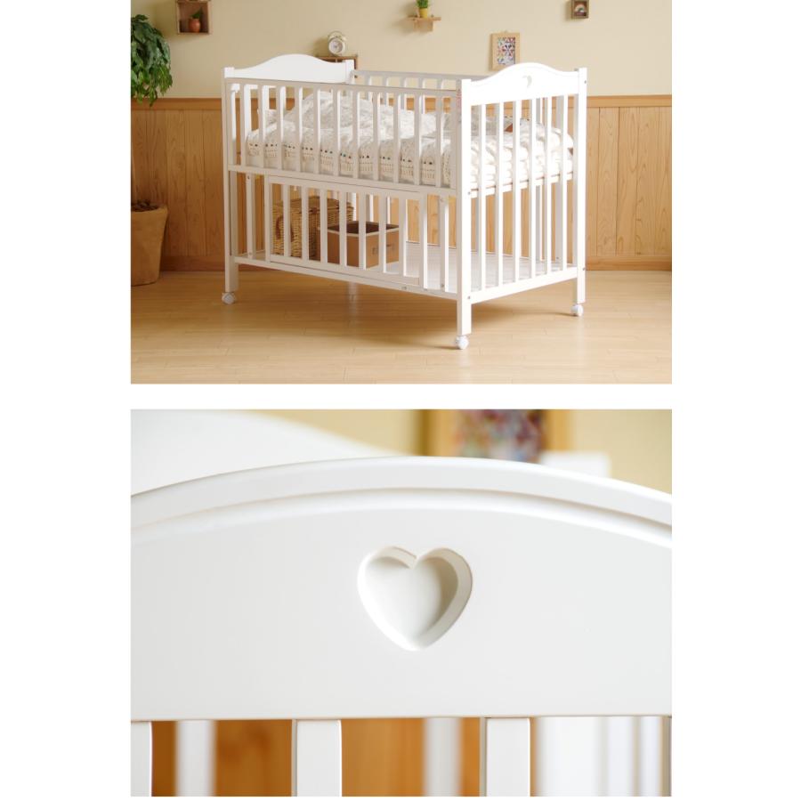 石崎家具 日本製「ベビーベッド NEWプロヴァンス（B品／アウトレット