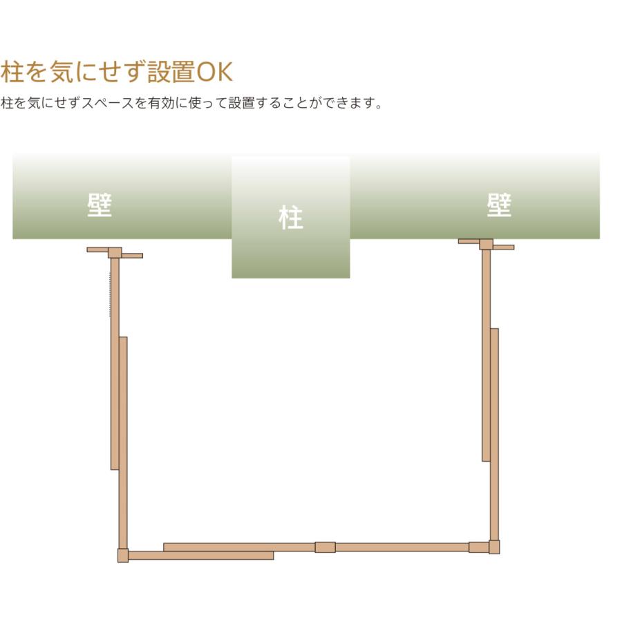 石崎家具 木製ペットゲート（コの字）両開扉・伸縮 日本製 大型犬 中型