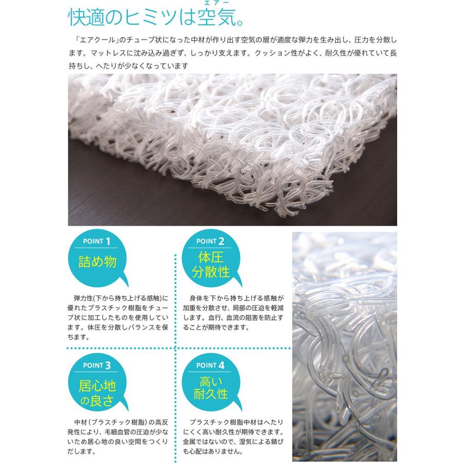 おひるね 2つ折り高反発マットレス　Lサイズ（1300&times;800&times;30）エアクール　　　洗える　石崎家具