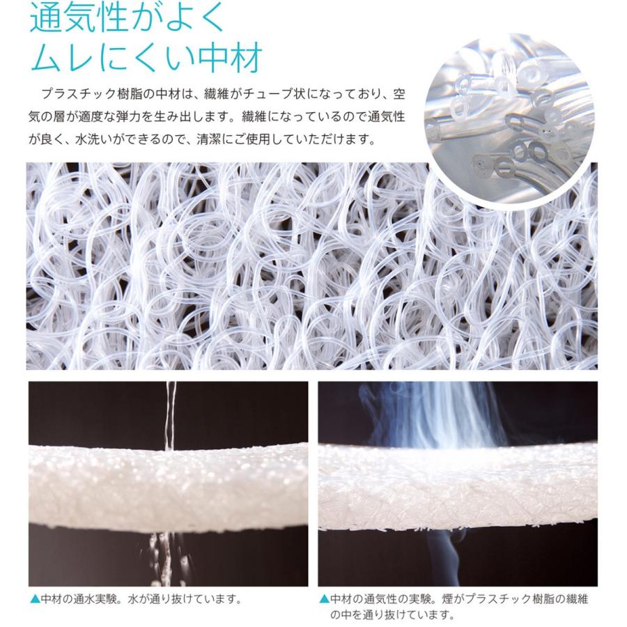 おひるね 2つ折り高反発マットレス　Lサイズ（1300&times;800&times;30）エアクール　　　洗える　石崎家具