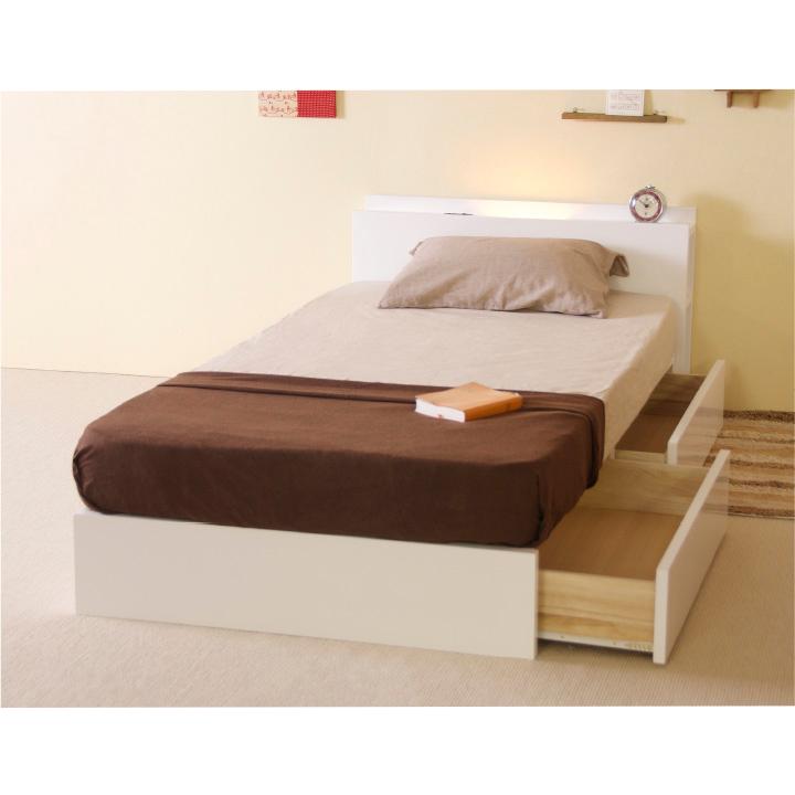 木製 収納付きベッド 「Symphony（シンフォニー）」 　収納ベッド 引き出し付き 宮付き コンセント付き ライト 照明 収納 大容量 石崎家具 | 石崎家具 | 07