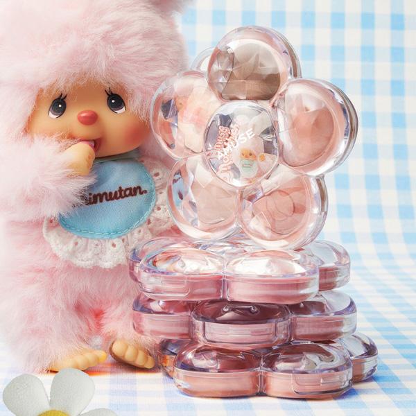 AMUSE × モンチッチの限定コスメ フローラアイパレット / 本品＋モン