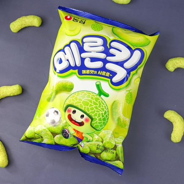 農心] メロンキック メロンのお菓子 4個セット / 60g×4袋 コーン