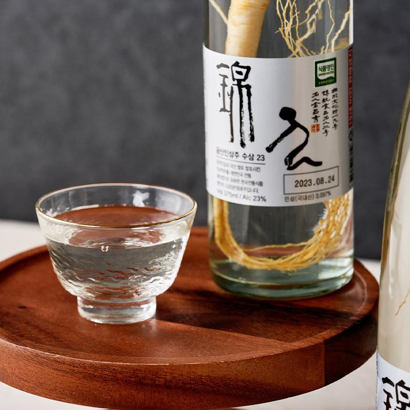 錦山] 人参酒 高麗人参酒 ギフト用 / 720ml 23度 クムサン 発酵酒 5年